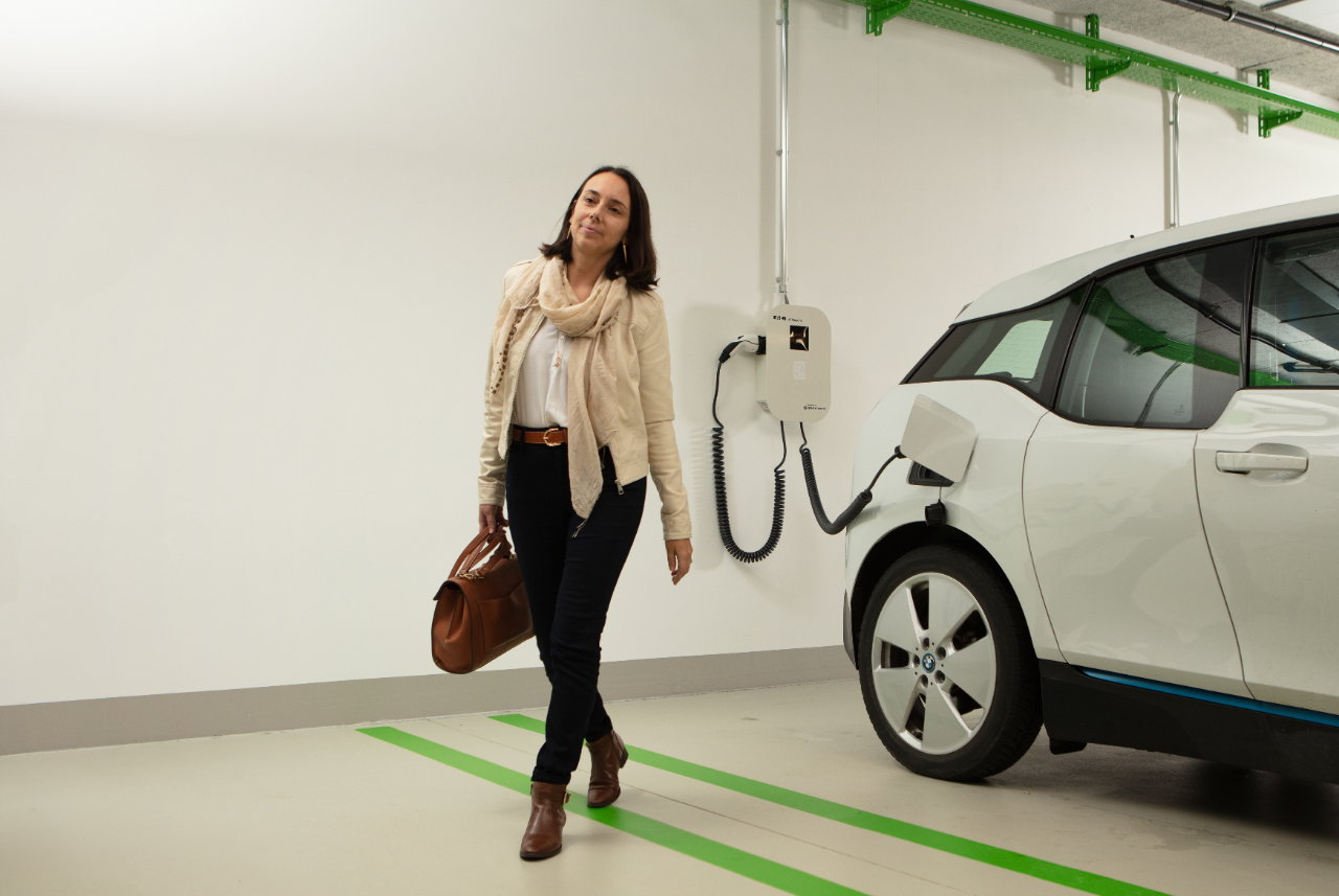 stationnement pour véhicules électriques